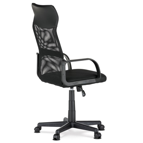 Kancelářská židle, houpací mechanismus, černá síťovina, KA-L601 BK