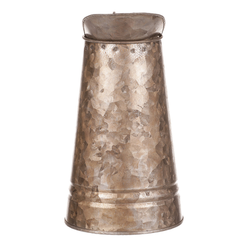 Váza kovová - tvar konve, zinková, barva měděná