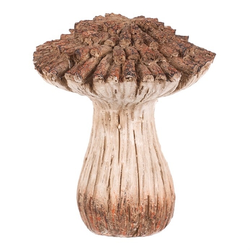 Houba z polyresinu - zahradní dekorace, vel. M, béžovo-hnědá
