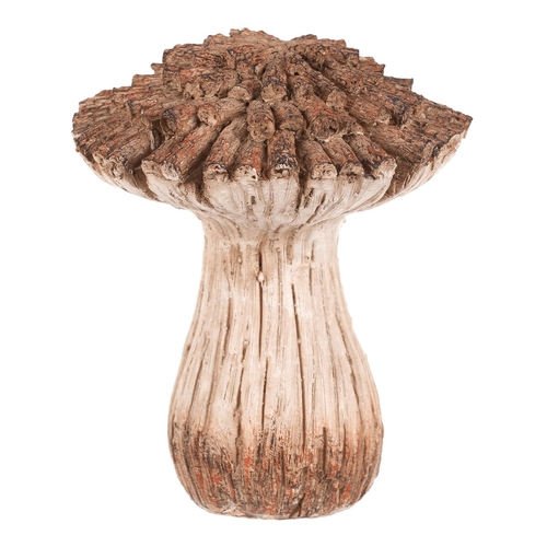Houba z polyresinu - zahradní dekorace, vel. M, béžovo-hnědá