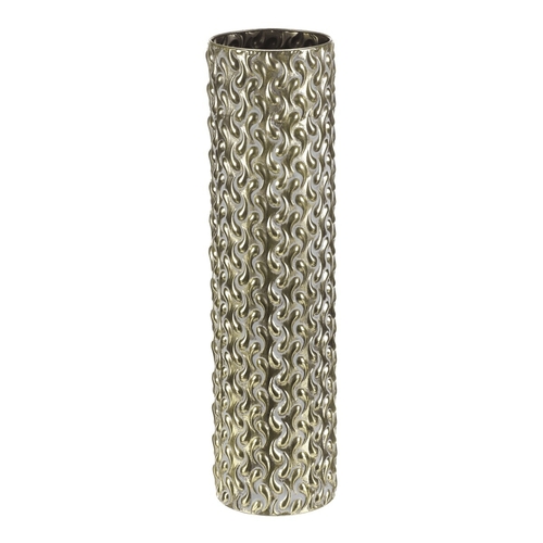 Obal kovový - 59 cm, sloupec, barva zlatá