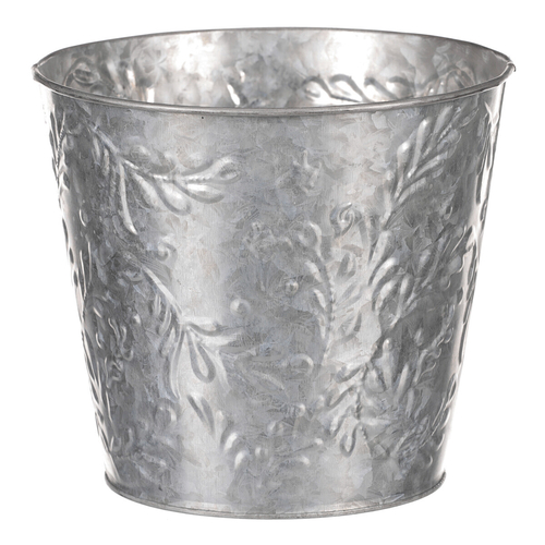 Obal kovový - vzor jmelí, barva stříbrná