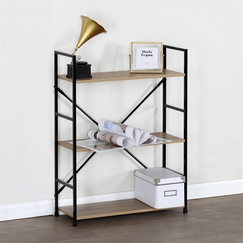 Regál, mdf, hnědá, GD-223 OAK