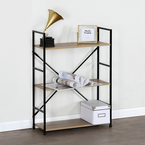 Regál, mdf, hnědá, GD-223 OAK