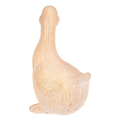 Kachna - figurka z magnesia, vel. S, imitace dřeva