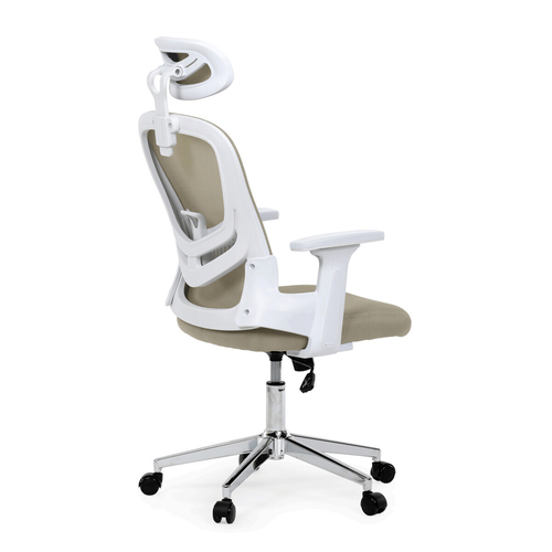 Kancelářská židle, houpací mechanismus, béžová síťovina, KA-K2031 BGE