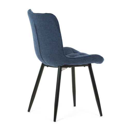 Jídelní židle, modrá, látka, HC-462 BLUE2