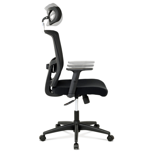 Kancelářská židle, houpací mechanismus, černá síťovina, KA-B1013 BK