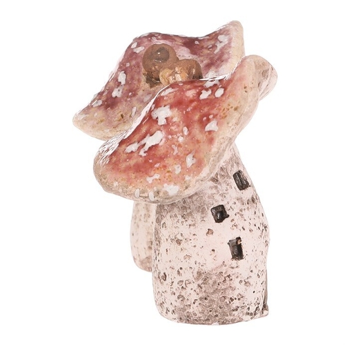 Domeček keramický - houba, mix 2 druhů, cena za 1 ks