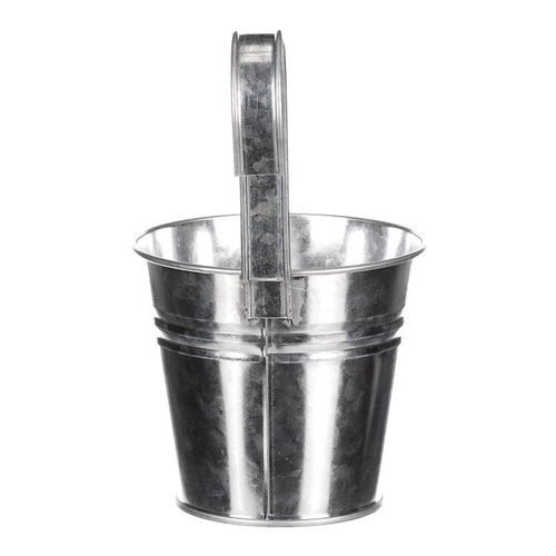 Obal na květiny - na zavěšení, zinkový, barva stříbrná