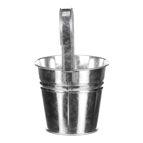 Obal na květiny - na zavěšení, zinkový, barva stříbrná