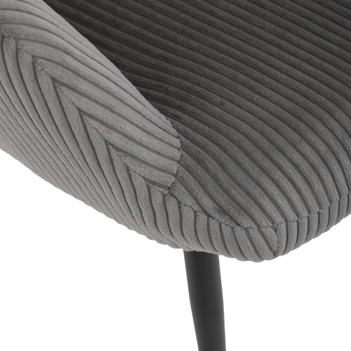 Relaxační křeslo, šedá, manšestrová látka, AK-L7285 GREY6