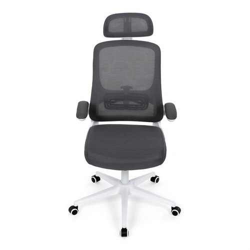 Kancelářská židle, houpací mechanismus, šedá síťovina, KA-Q843 GREY