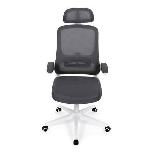 Kancelářská židle, houpací mechanismus, šedá síťovina, KA-Q843 GREY