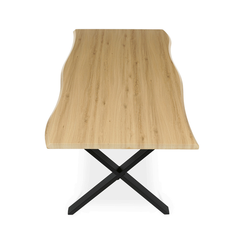 Jídelní stůl 210x100cm, mdf, divoký dub, HT-F4321 OAK