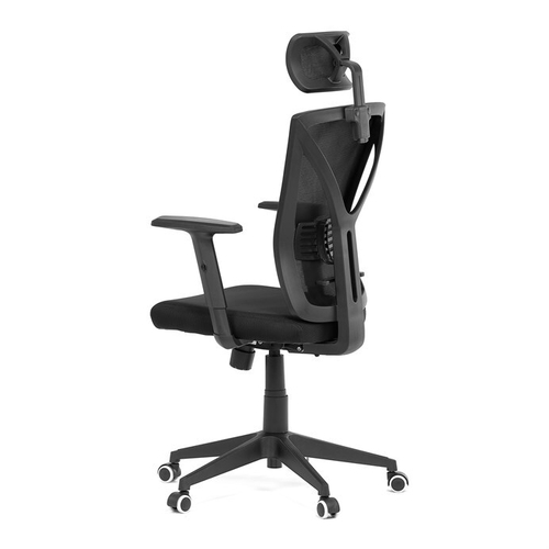 Kancelářská židle, houpací mechanismus, černá síťovina, KA-Q851 BK