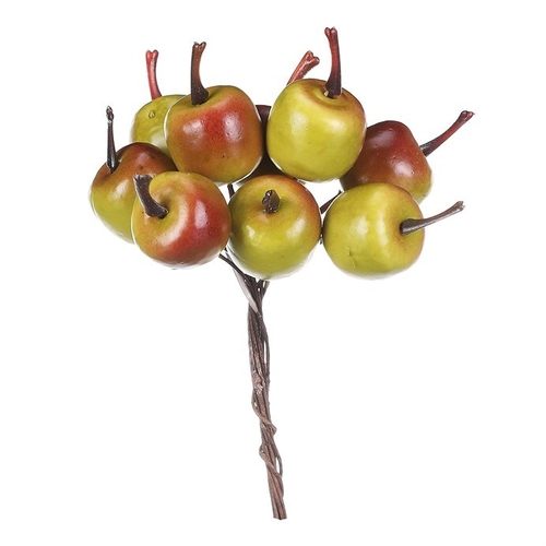Jablíčka na drátku - zelená, cena za balení (72 ks)
