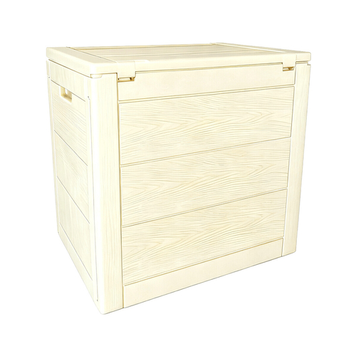 Zahradní úložný box 56x43x53cm, plast, béžová, 120l, AZB-G2035 CRM