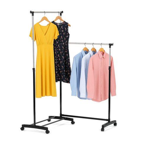 Stojan na šaty, plast, černá, GD-174 BK