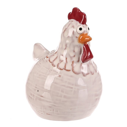 Slepička - keramická figurka, vel. M, barva bílá