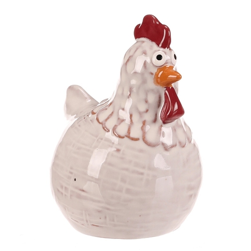 Slepička - keramická figurka, vel. M, barva bílá