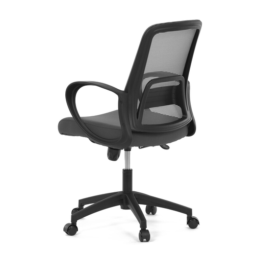 Kancelářská židle, houpací mechanismus, šedá síťovina, KA-S3015 GREY