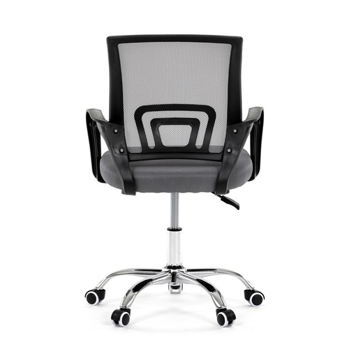 Dětská židle, výškově nastavitelná, šedá síťovina, KA-L103 GREY