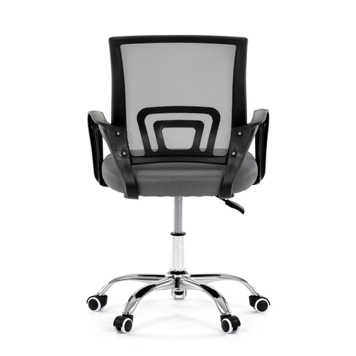 Dětská židle, výškově nastavitelná, šedá síťovina, KA-L103 GREY