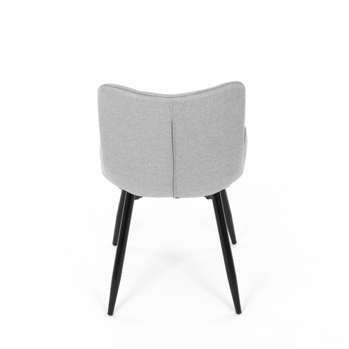 Jídelní židle, šedá, látka, HC-462 SIL2