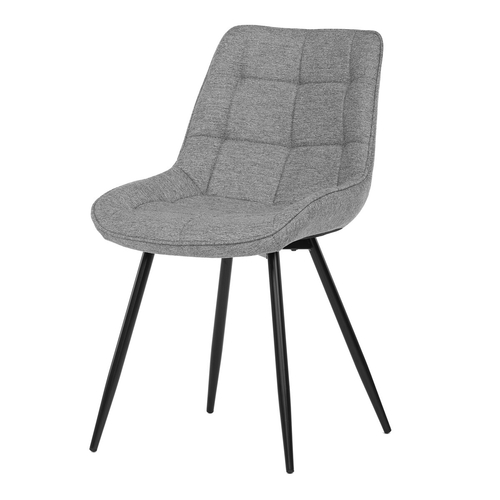 Jídelní židle, šedá, látka, CT-395 SIL2