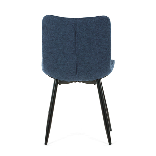 Jídelní židle, modrá, látka, HC-462 BLUE2