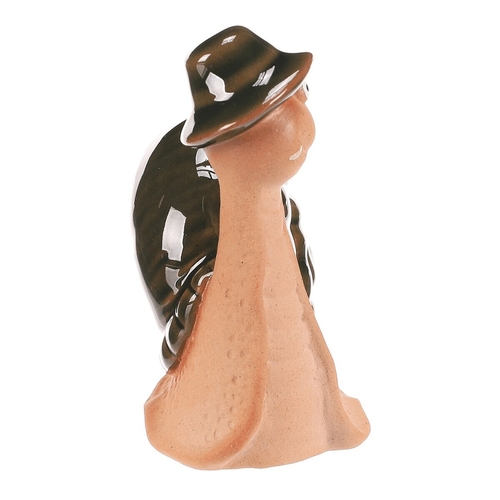 Šnek - keramická figurka, vel. S, zelená ulita
