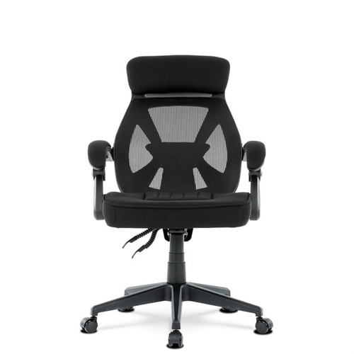 Kancelářská židle, houpací mechanismus, černá síťovina, KA-Y309 BK