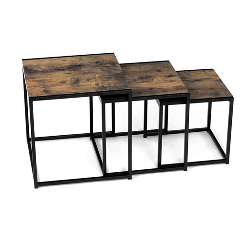 Konferenční stolek 45x45x45cm, mdf, old wood, AF-3003 OLW