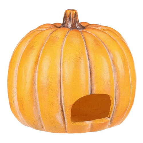 Dýně kulatá s obličejem - magnesium, svícen, žlutá