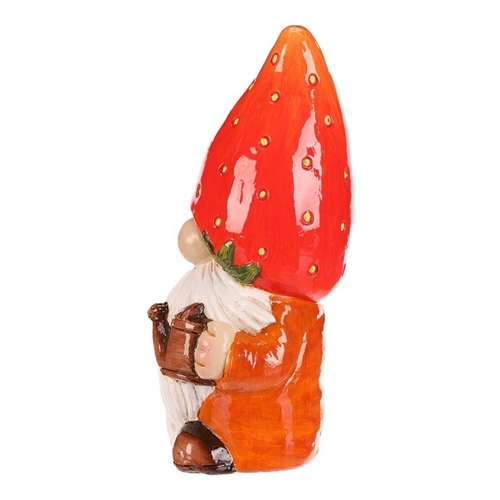 Trpaslík jahodový - keramická figurka, vel. L, barva červená