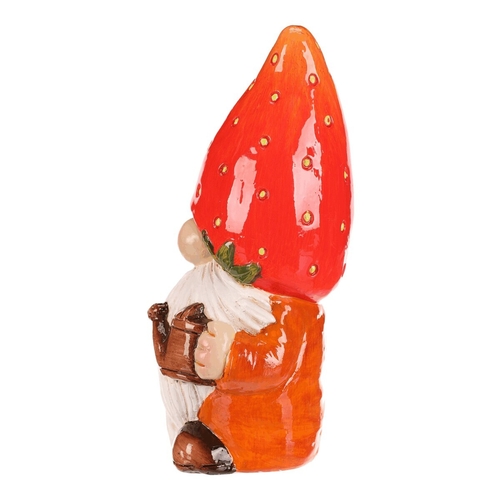 Trpaslík jahodový - keramická figurka, vel. L, barva červená