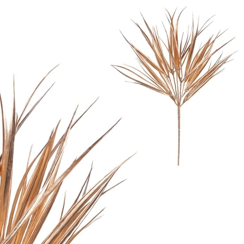 Tráva - umělý trs, barva zlatá matná