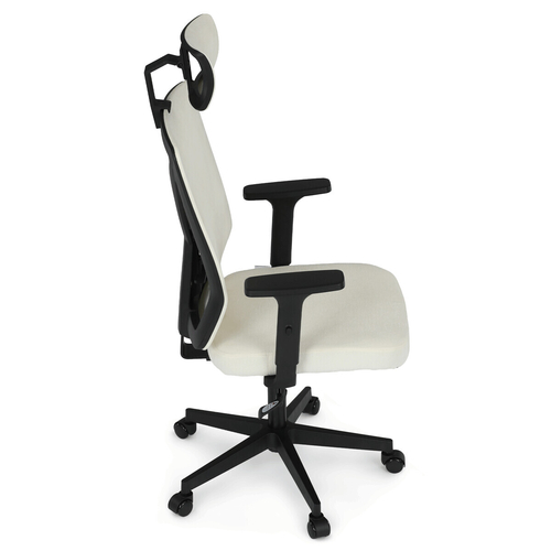 Kancelářská židle, houpací mechanismus, béžová látka, KA-W3137 BG