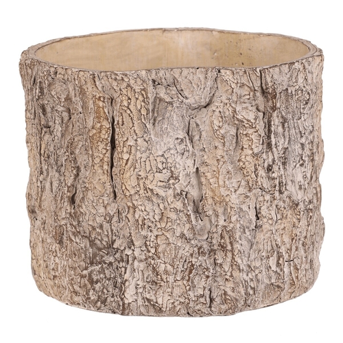 Obal betonový - imitace dřevěné kůry, vel. L, hnědý