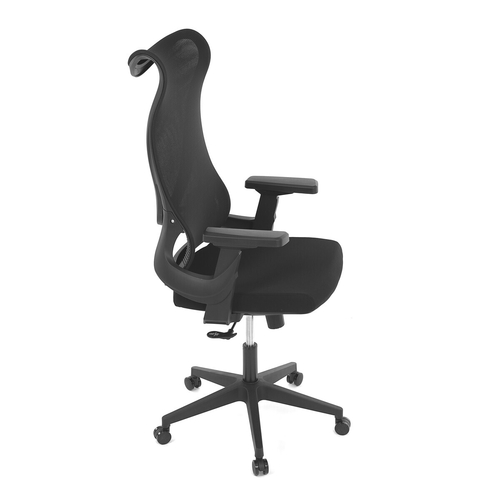 Kancelářská židle, houpací mechanismus, černá síťovina, KA-S248 BK