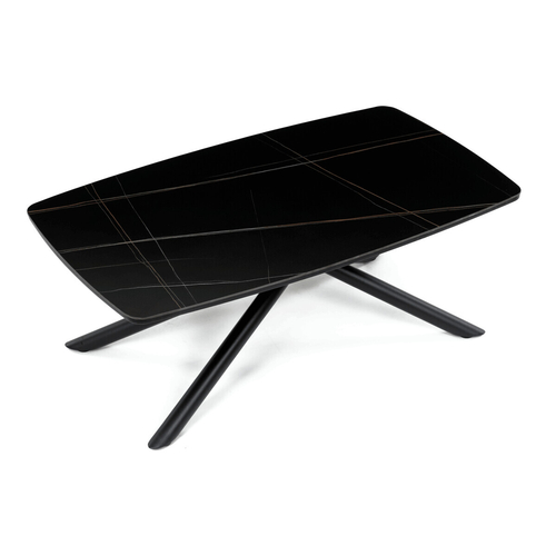 Konferenční stolek 120x70x46cm, slinutá keramika, mramor, AHG-X7227 BK