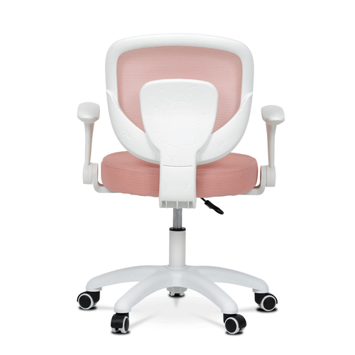 Dětská židle, výškově nastavitelná, růžová síťovina, KA-K1062 PINK