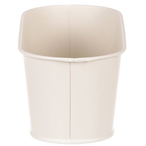 Truhlík kovový - motiv včelky, barva krémová