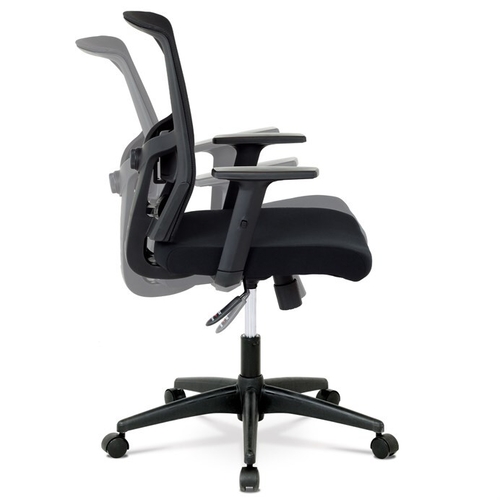 Kancelářská židle, houpací mechanismus, černá síťovina, KA-B1012 BK