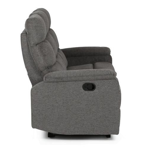 Sedací souprava, polohovací, šedá, látka, ASD-C5980 GREY2