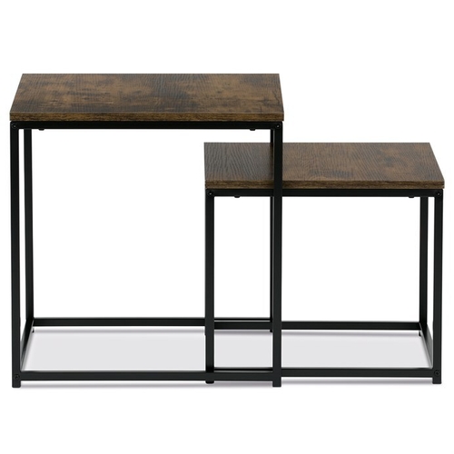 Odkládací stolek 50x50x52cm, mdf, old wood, AF-076 OLW