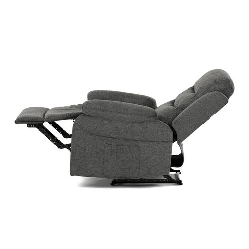 Polohovací křeslo, šedá, látka, TV-4086 GREY2