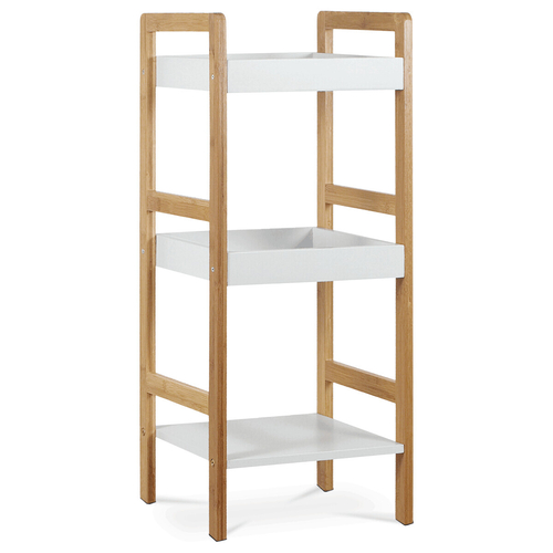 Regál, masiv, bílá, DR-013-3