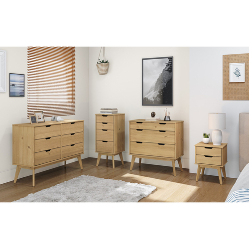 Komoda 3+3 zásuvky BONITO vosk